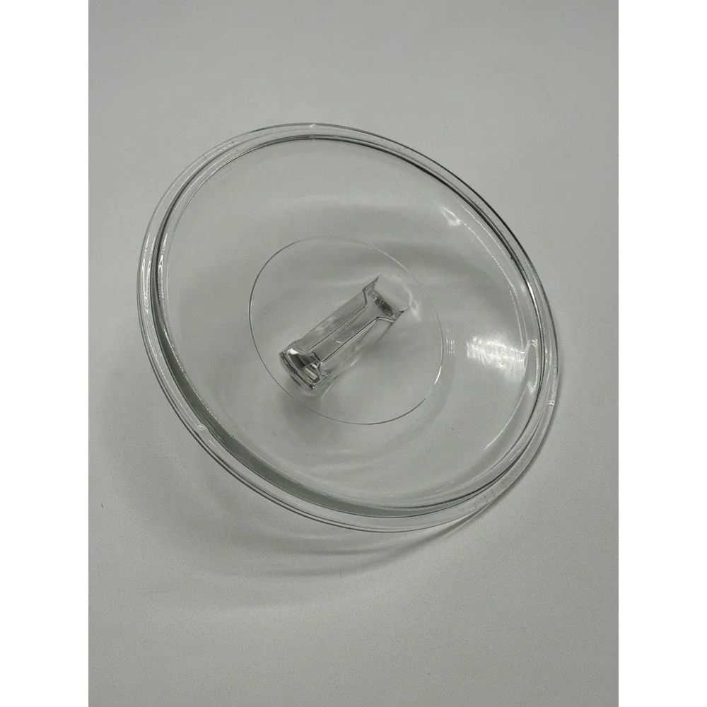 Pyrex L-21-C‎ Glass Pot Lid With Handle Clear Cooking Replacement